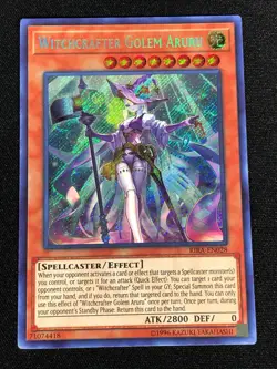 Yugioh Witchcraft Golem Aruru RIRA-EN028 Secret (NM) - Image 1