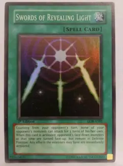 Swords Of Revealing Light LOB-A101 Super Rare 1st Ed Yu-Gi-Oh - Image 1