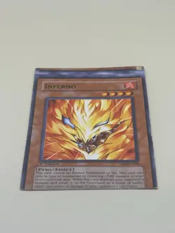 Inferno - SD3-EN006 1st Edition - YuGiOh - MISCUT / MISPRINT / ERROR - Image 3