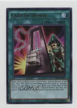 Card of Demise 1st Ed. YuGiOh Millenium Pack 1 #MIL1-EN014 u3f - Image 1