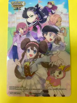 Pokemon Masters EX Clear Card Pokemon Center promotional item V2019 Japanese F/S - Image 1