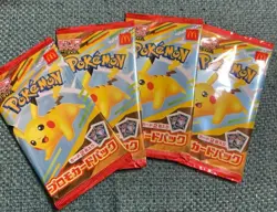 McDonald's Happy Meal Pokemon Card Promo Card Pack x 4 japanese - Image 1