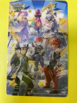 Pokemon Masters EX Clear Card Center Limited promotional item V2019 Japanese F/S - Image 1