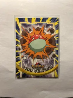 2000 Topps Pokemon Voltorb #100 TV Animation Edition Series 2 Blue Logo Card LP - Image 1