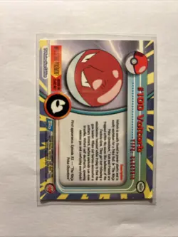 2000 Topps Pokemon Voltorb #100 TV Animation Edition Series 2 Blue Logo Card LP - Image 2