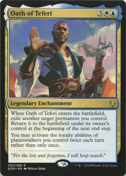 Oath of Teferi R Dominaria 200 - MTG - Image 1