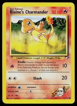 Pokemon Card - Blaine's Charmander Gym Heroes 61/132 Common - Image 1