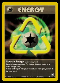 Pokemon Card - Recycle Energy Neo Genesis 105/111 Rare - Image 1