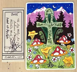 MTG ARTIST PROOF Chinese Ankh Of Mishra AP Sketch Art Amy WEBER Magic - Image 1