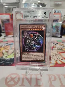 2020 Yu-Gi-Oh Toon Chaos 1st Edition Chaos Emperor Dragon Envoy of the End BGS 9 - Image 1
