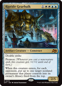 Riptide Gearhulk 0219 ~ Mythic NM MTG Aetherdrift - Image 1
