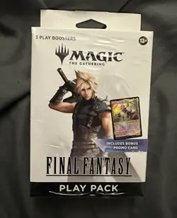 MTG Magic The Gathering: Final Fantasy Play Pack w/ 3 Packs & Promo SEALED - Image 1