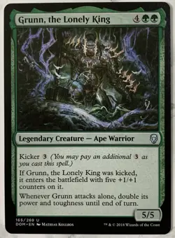 Grunn the Lonely King 165 Dominaria Legendary Creature MTG Magic - Image 1