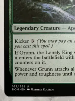 Grunn the Lonely King 165 Dominaria Legendary Creature MTG Magic - Image 3