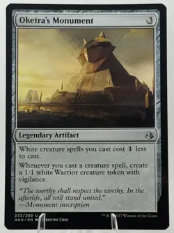Oketra's Monument Near Mint, English Amonkhet MTG Magic #233 - Image 1