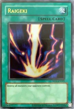 Raigeki RP01-EN005 Retro Pack Ultra Rare (2020 Date Reprint) Unlimited - NM - Image 1