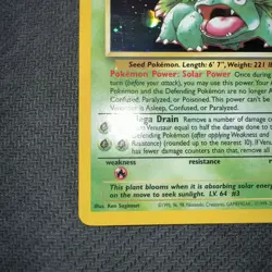 Pokemon TCG Venusaur 13/53 WotC Black Star Promo Holo Vintage NM/LP - Image 4