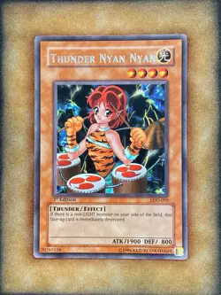 Yugioh Thunder Nyan Nyan LOD-059 Rare 1st Ed LP - Image 1