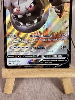STEELIX V 115/185 SWSH04 VIVID VOLTAGE POKEMON ULTRA RARE FULL ART NM/M - Image 5