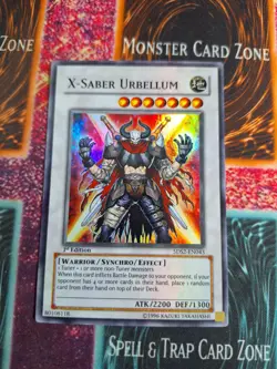 Yu-Gi-Oh! TCG X-Saber Urbellum 5DS2-EN043 Super Rare 1st Edition Near Mint a1/ - Image 1