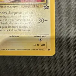 Pokemon TCG - Birthday Pikachu #24 Holo Black Star Promo 2000 WOTC NM/VLP - Image 5