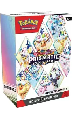 Pokemon SV Prismatic Evolutions Booster Bundle (6 Packs) Sealed - Image 1