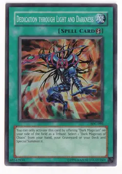 Yu-Gi-Oh! TCG Dedication Through Light and Darkness IOC-095 Super Rare NM MINT - Image 1