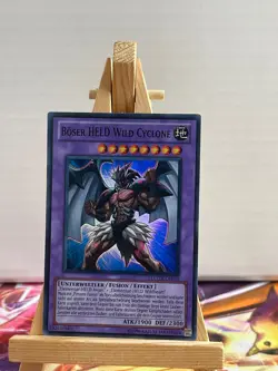 Boser HELD Wild Cyclone LCGX-DE070 Super Rare Deutsch NM YUGIOH - Image 1