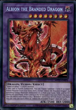 Albion the Branded Dragon 1st Ed Prismatic Secret MP22-EN076 Yu-Gi-Oh! - Image 1