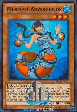 Yugioh Mermail Abyssgunde AP03-EN005 Super Rare - Image 1