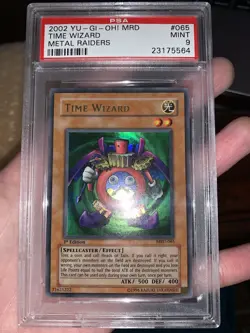 Yu-Gi-Oh! TIME WIZARD MRD-065 1st Edition PSA 9 MINT - North American NA - Image 1