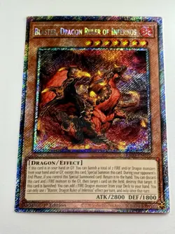 Blaster, Dragon Ruler of Infernos RA03-EN010 Platinum 1st Edition Gem Mint 💎 - Image 1