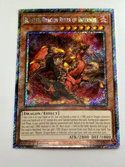 Blaster, Dragon Ruler of Infernos RA03-EN010 Platinum 1st Edition Gem Mint 💎 - Image 2