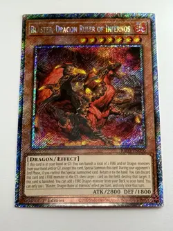 Blaster, Dragon Ruler of Infernos RA03-EN010 Platinum 1st Edition Gem Mint 💎 - Image 3