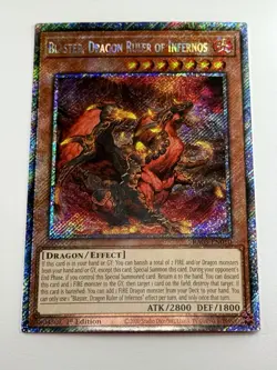 Blaster, Dragon Ruler of Infernos RA03-EN010 Platinum 1st Edition Gem Mint 💎 - Image 4