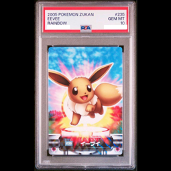 PSA 10 Pokemon Card Eevee Zukan Carddass No.235 Rainbow Japanese 2005 From JAPAN - Image 1