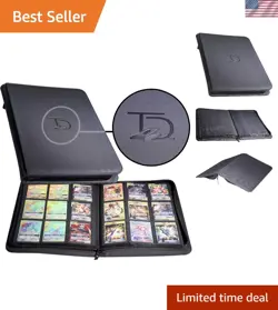 500 Card Ringless Zip Binder Pro - 9-Pocket Pages Side Load Sleeve TCG Storag... - Image 1