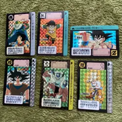 Dragon Ball Carddass Trading Card Set of 6 1991 Collectible Manga Anime - Image 1