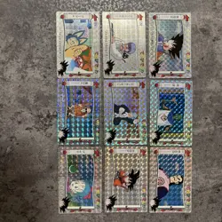 Dragon Ball Card 1991 TV Denwa 9-Piece Set Collectible Used - Image 1