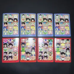 Extreme Visual Adventure Carddass 8 Card Set Blue Red Collectible Used - Image 2
