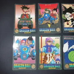 Extreme Visual Adventure Carddass 8 Card Set Blue Red Collectible Used - Image 3