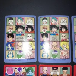Extreme Visual Adventure Carddass 8 Card Set Blue Red Collectible Used - Image 5