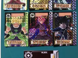 Dragon Ball Carddass Remix 6 Card Set Scouter Card Included Used - Image 3