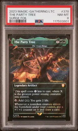 PSA 8 The Party Tree (Surge Foil) The Lord of the Rings Lotr Mtg Magic - Image 1