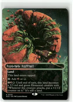 Raging Ravine 0035 Borderless - Edge of Eternities Stellar Sights MTG NM - Image 1