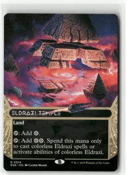 Eldrazi Temple 0014 Borderless - Edge of Eternities Stellar Sights MTG NM - Image 1