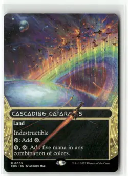 Cascading Cataracts 0005 Borderless - Edge of Eternities Stellar Sights MTG NM - Image 1