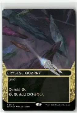 Crystal Quarry 0010 Borderless - Edge of Eternities Stellar Sights MTG NM - Image 1