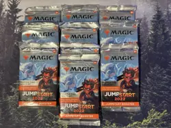 🎉 Lot Of 10, Transparent, Clear Jumpstart 2022 Booster MTG Misprint Error - Image 1