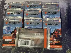 🎉 Lot Of 10, Transparent, Clear Jumpstart 2022 Booster MTG Misprint Error - Image 2